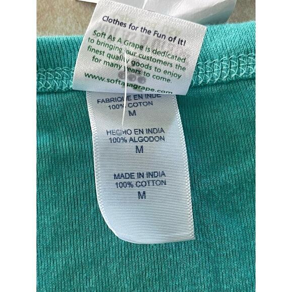 Making Waves Womens Size Small Stone Harbor 100% Cotton Aqua Beach T- Shirt Tee - Picture 7 of 9